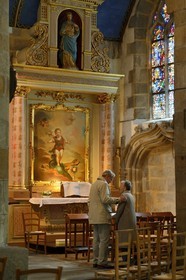 France, Finistere, Morlaix, the Saint-Melaine church