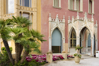 France, Alpes-Maritimes, Saint Jean Cap Ferrat, Villa and Gardens Ephrussi de Rothschild, the front door