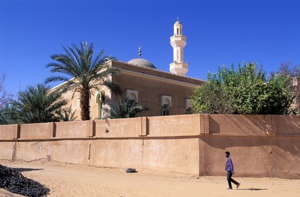 Libye, région du désert, Le Fezzan (Sahara), Ghat, la grande mosquée