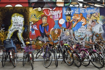 Allemagne, Berlin, Spandauer Vorstadt dans Berlin-Mitte, Scheunenviertel, espace alternatif de Haus Schwarzenberg sur Rosenthaler Strasse 39