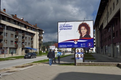 Bosnia and Herzegovina, Republika Srpska, panel for parliamentary elections in Pale, Sonia Karadzic