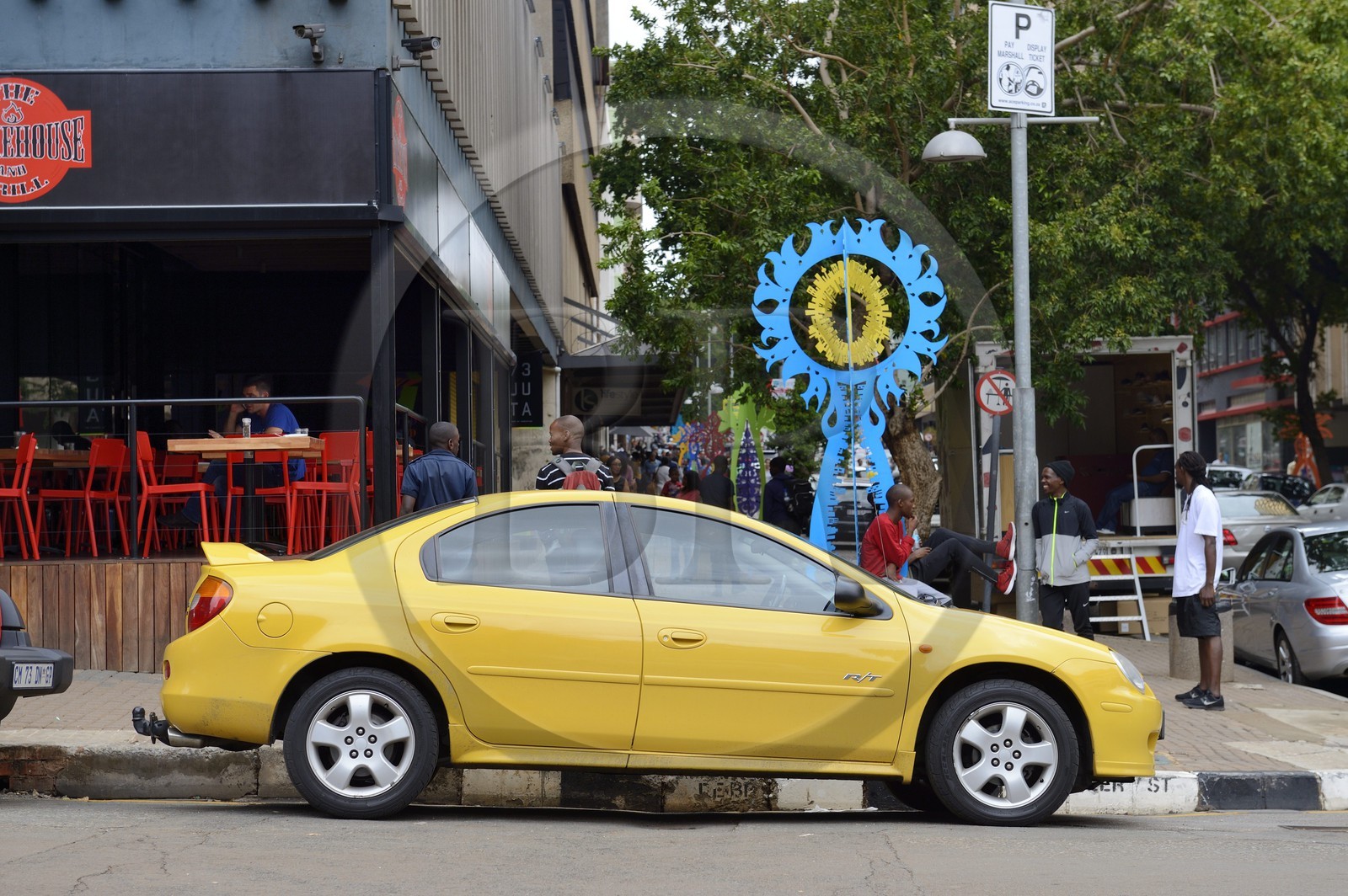 Afrique du Sud, province de Gauteng, Johannesburg, quartier de Braamfontein