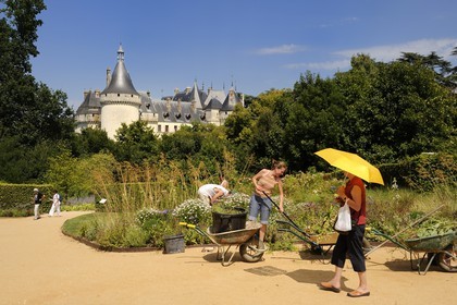 France, Loir et Cher, Loire Valley, listed as World Heritage by UNESCO, Chaumont sur Loire castle, International Festival of the Chaumont gardens