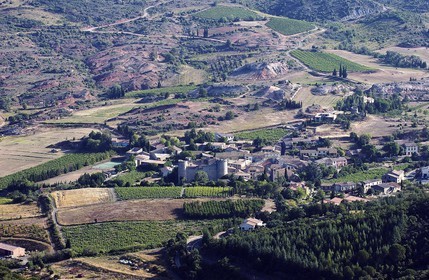 France, Aude (11), village cathare du village de Villerouge-Termen