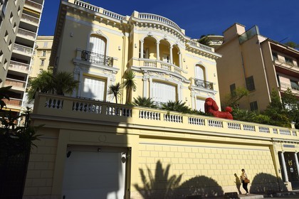 Principality of Monaco, Monaco, Moneghetti district, Villa Bon Accord of Belle Epoque style at 26 boulevard de la Belgique