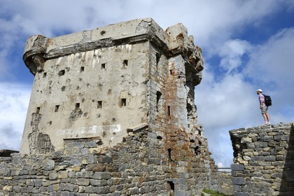 France, Alpes-Maritimes, parc national du Mercantour ( Mercantour national park), La Bollène-Vésubie area, Authion mountains, the Three Communes Point redoubt