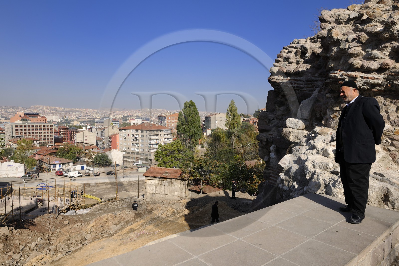 Turquie, Anatolie centrale, Ankara, la ville nouvelle en bordure de la vieille ville