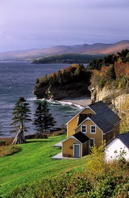 Canada, Quebec, Gaspesie, Forillon National Park, traditional house in Anse Blanchette