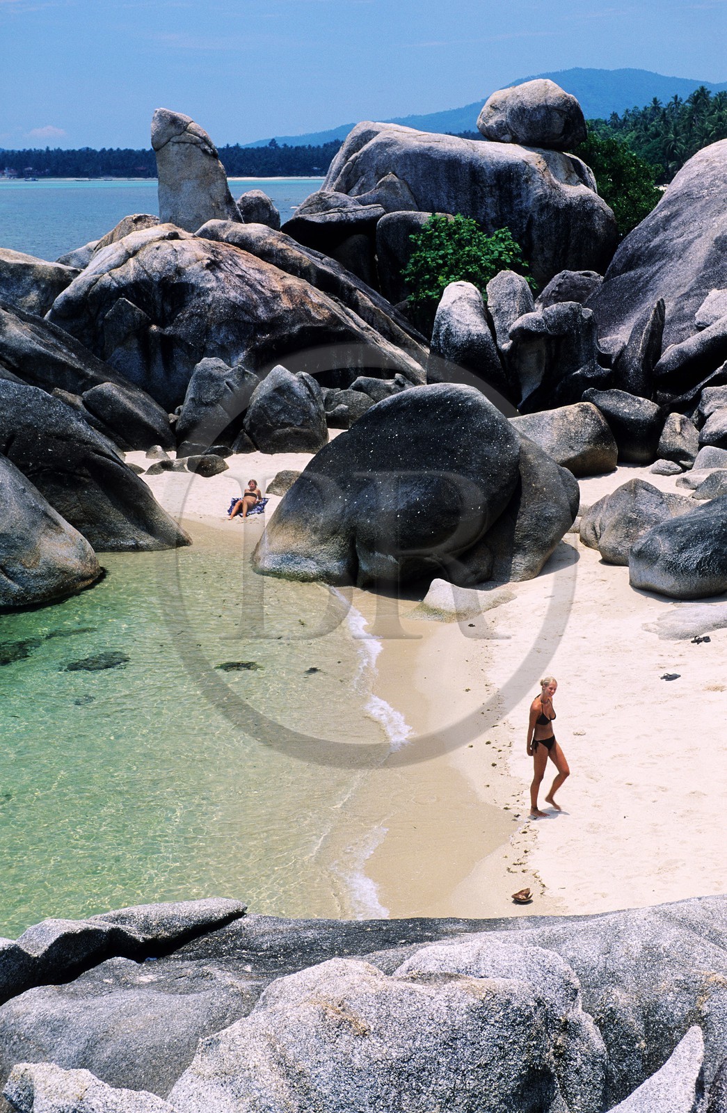 Thaïlande, Archipel îles Samui, Koh Samui, la plage de Lamai et ses merveilleux rochers