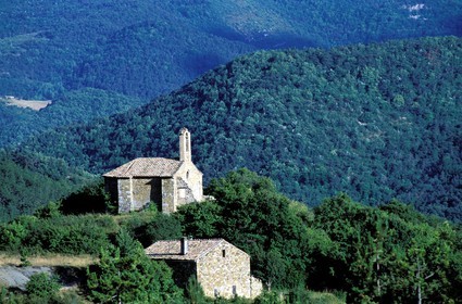France, Hautes Alpes, Pays du Buëch region, Saint Cyrice chapel west of Orpierre