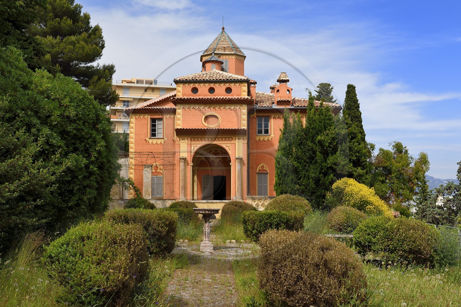 France, Alpes-Maritimes (06), Nice, colline de Fabron, Abbaye de Roseland
