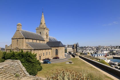 France, Manche, Cotentin, Granville, the Haute Ville (Upper town), Notre Dame de Cap Lihou Church