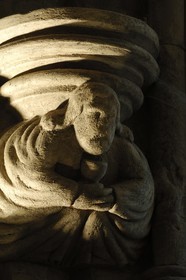 Royaume-Uni, Ecosse, Midlothian, Roslin, la Chapelle Rosslyn, sculpture