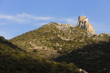 France, Aude, Cathar castle of Queribus