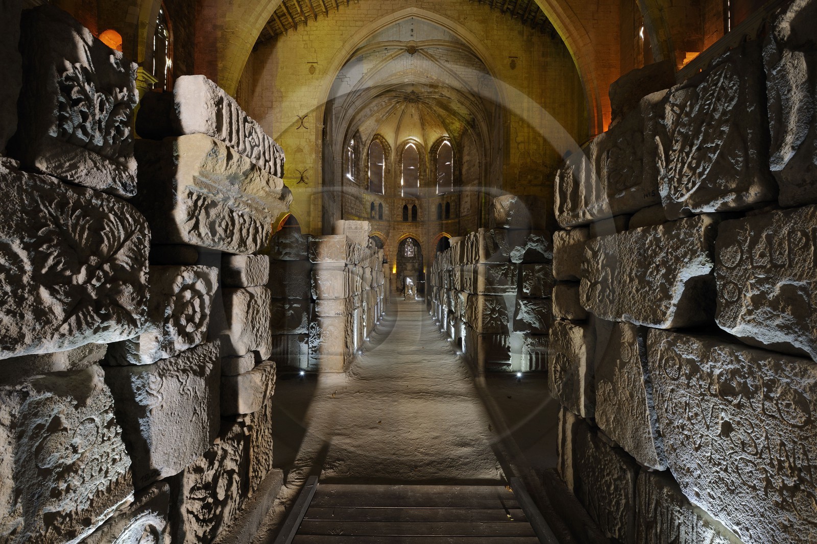 France, Aude (11), Narbonne, musée Lapidaire dans l’église désaffectée Notre Dame de Lamourguier