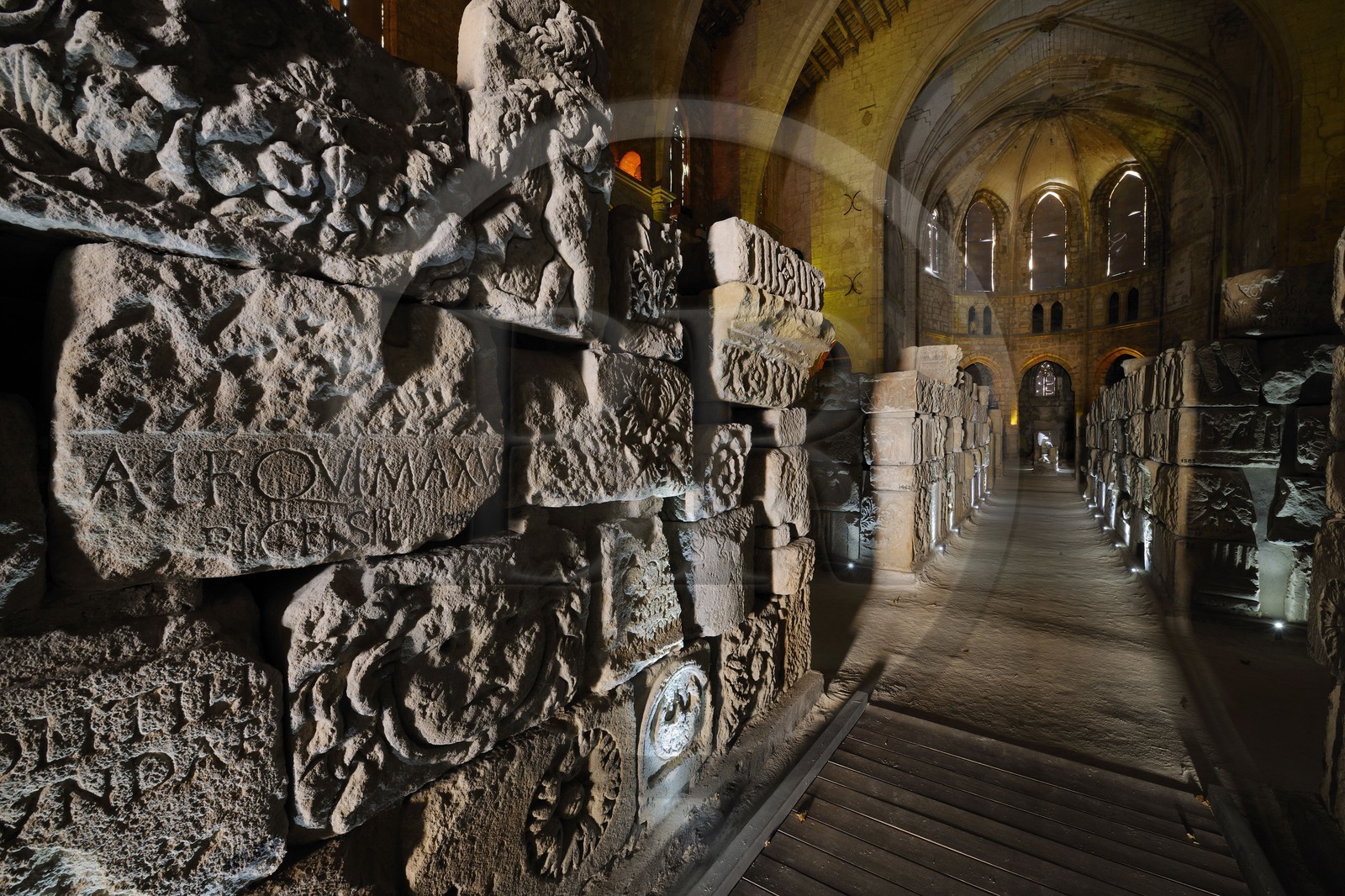 France, Aude (11), Narbonne, musée Lapidaire dans l’église désaffectée Notre Dame de Lamourguier