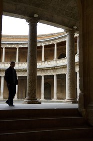 Spain, Andalusia, Granada, Alhambra Nasrid Palace, listed as World Heritage by UNESCO, Charles V Palace (Palacio de Carlos V)
