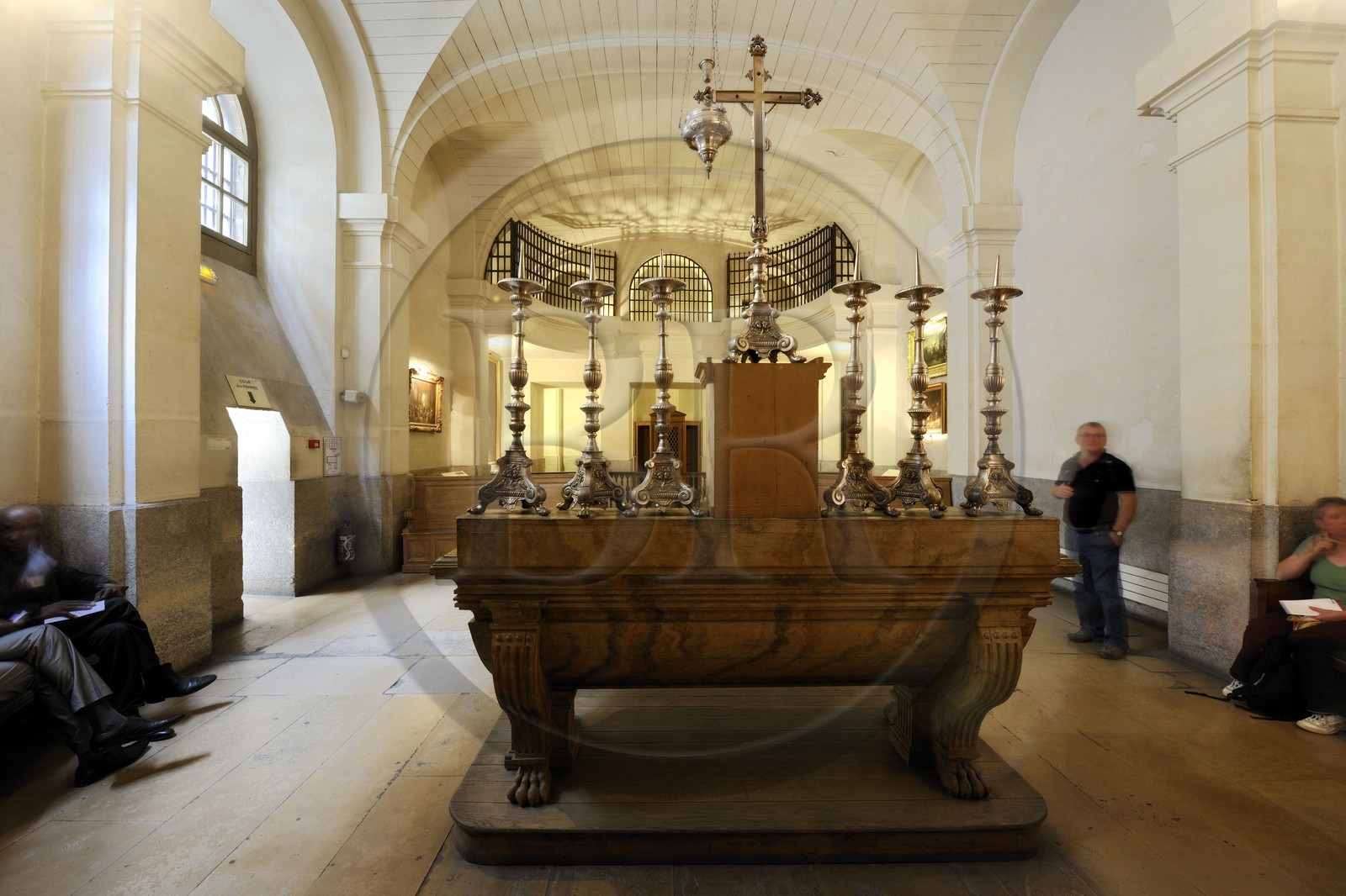 France, Paris (75), Ile de la Cité, la Conciergerie dans le Palais de Justice, les salles révolutionnaires, la chapelle dite des Girondins