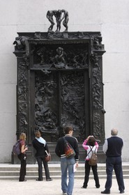France, Paris,  the Rodin museum in the Hotel Biron, the Gates of Hell