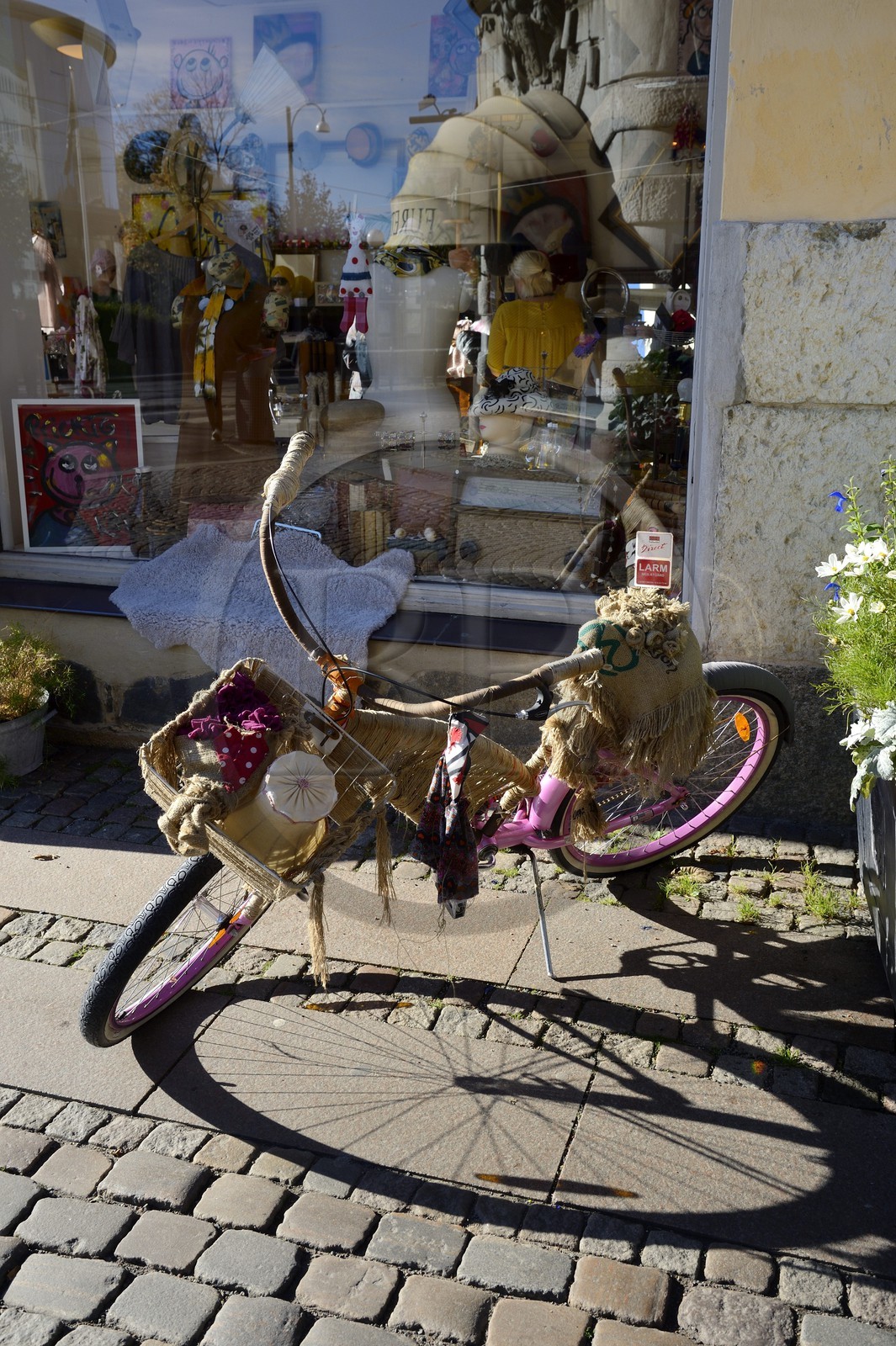 Suède, Västra Götaland, Göteborg (Gothenburg), bicyclette décorée