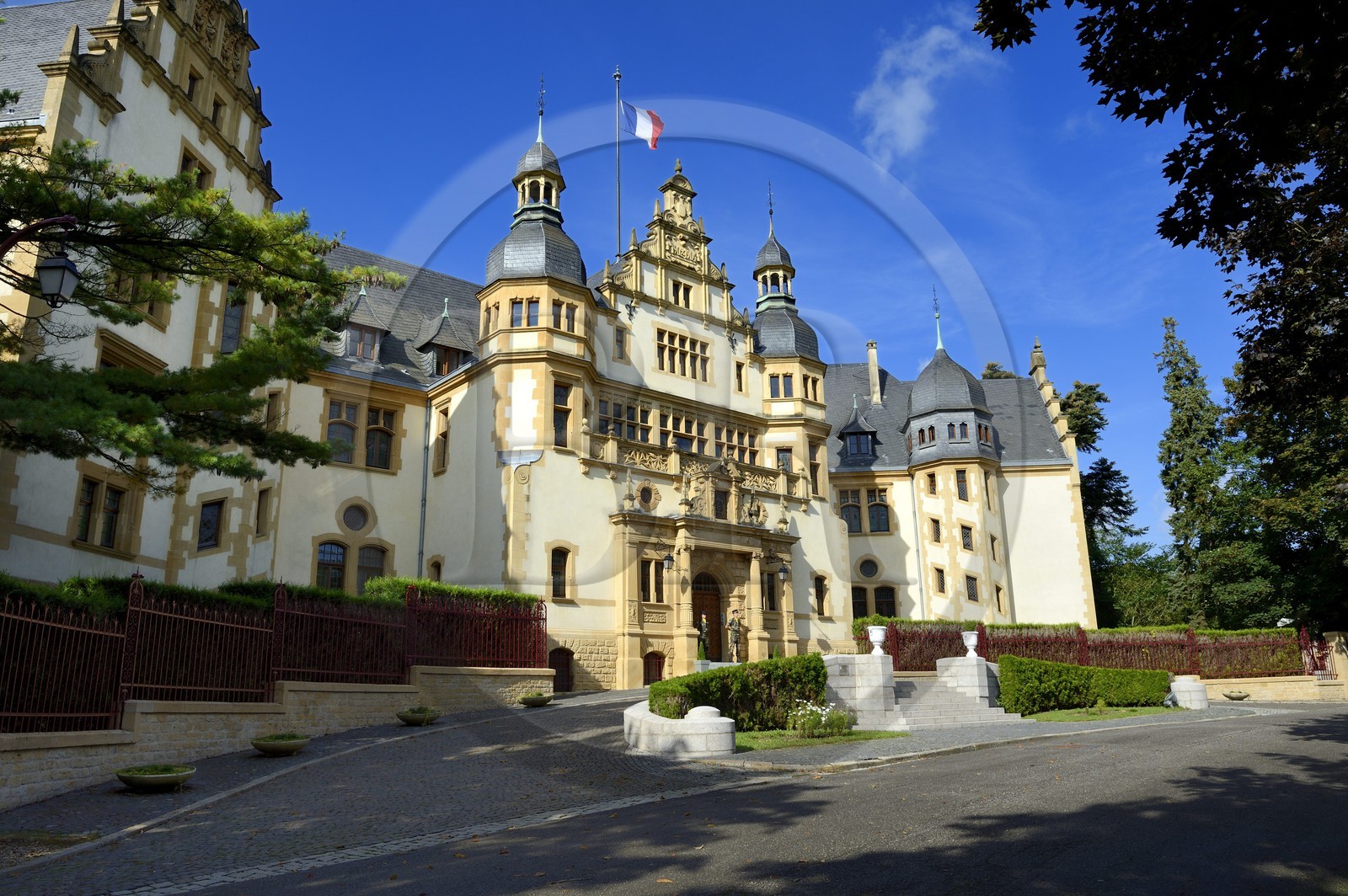 France, Moselle (57), Metz, le palais du gouverneur de la fin du XIXe siècle, il accueille aujourd'hui le commandant de la région militaire Nord-Est
