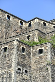 France, Rhône (69), Lyon, site historique classé Patrimoine Mondial de l'UNESCO, quartier de la Croix-Rousse, le fort Saint-Jean qui domine la Saône