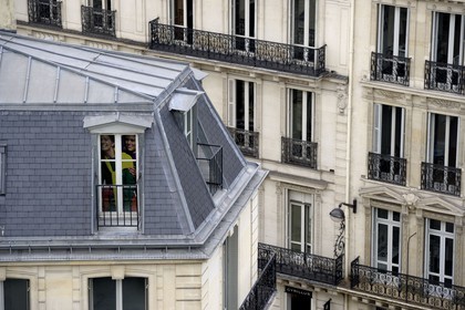 France, Paris (75), immeuble du boulevard Haussmann