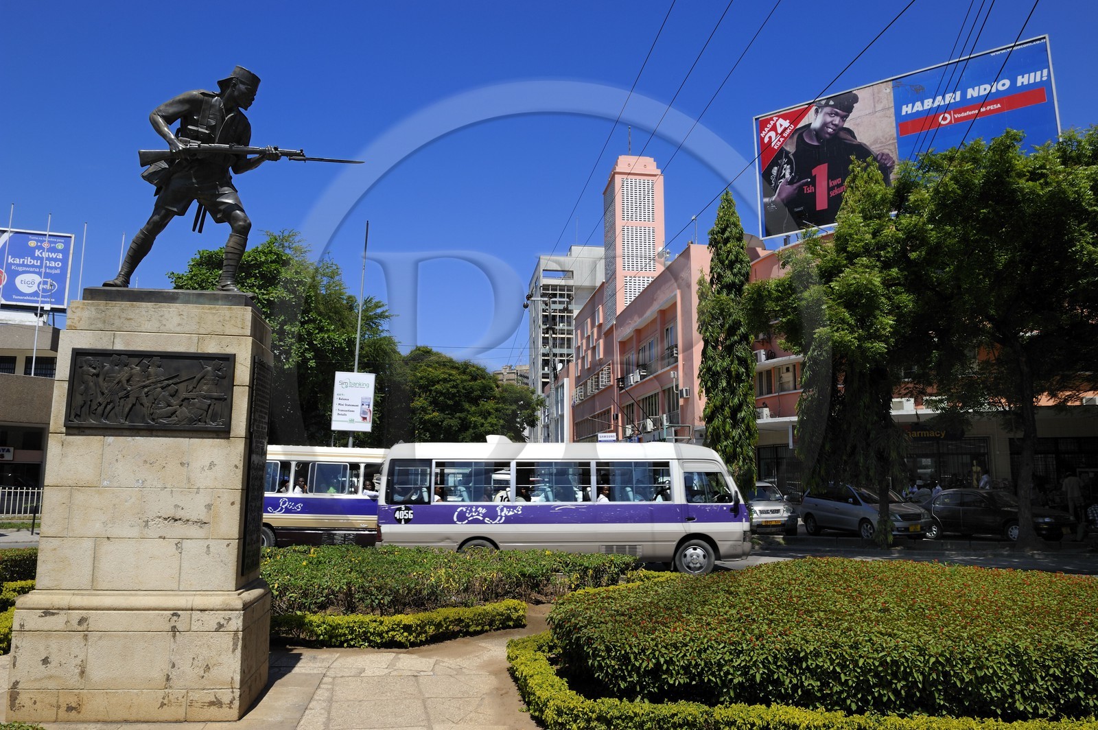 Tanzanie, Dar es-Salaam, le monument Askari est construit pour commémorer les soldats africains qui ont combattu et sont morts durant le conflit de 1914-1918