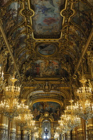 France, Paris (75), l'Opéra Garnier, le Grand Foyer