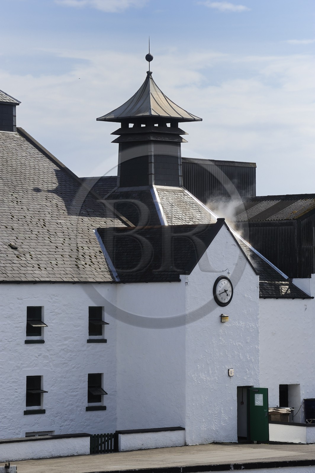 Royaume-Uni, Ecosse, Hébrides intérieures, Ile de Islay, Port Ellen, distillerie de whisky Laphroaig
