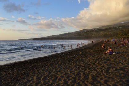 France, Ile de la Reunion, L'Etang Salé les Bains, la plage