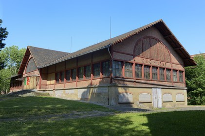 France, Haut Rhin, Mulhouse, partially deserted buildings of the DMC (Dollfus-Mieg and Company) textile company, former refectory
