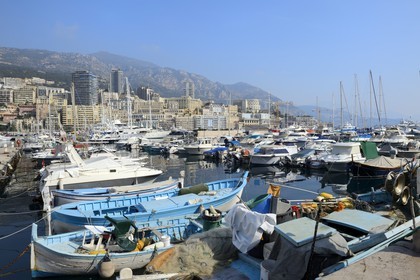 Principauté de Monaco, Monaco, bateau de pêche à port Hercule