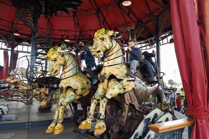 France, Loire-Atlantique (44), Nantes, les Machines de l'ile, le carrousel des mondes marins