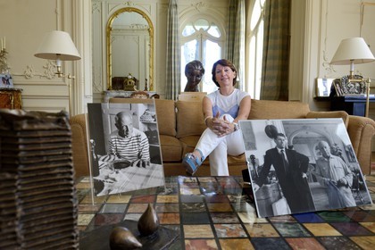 France, Alpes Maritimes, Cannes, the living room of the Villa La Californie where Picasso lived, today renamed the Pavillon de Flore by Marina Picasso, Marina Picasso granddaughter of Picasso