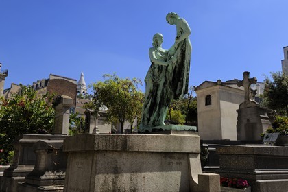 France, Paris (75), Butte Montmartre, le cimetière Saint Vincent