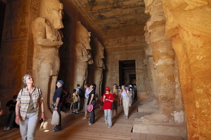 Egypte, Haute Egypte, Nubie, Abou Simbel, site classé Patrimoine Mondial de l'UNESCO, temple de Ramsès II