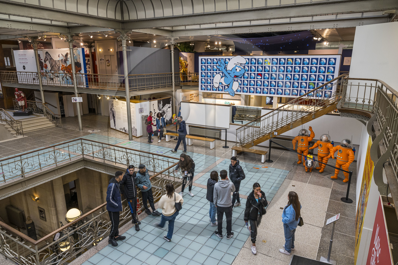Belgique, Bruxelles, Centre belge de la bande dessinée (Musée de la BD) installé dans un batiment Art nouveau conçu par Victor Horta en 1906 Belgique, Bruxelles, Centre belge de la bande dessinée (Musée de la BD) installé dans un batiment Art nouveau conçu par Victor Horta en 1906