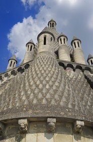 France, Maine et Loire, Loire Valley listed as World Heritage by UNESCO, Fontevraud l' Abbaye, Fontevraud Abbey Church, 12th century Romanesque kitchens