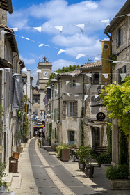 France, Bouches-du-Rhône (13), Parc Naturel Régional des Alpilles, Saint-Rémy-de-Provence, rue du 8 mai 1945 dans la vieille ville