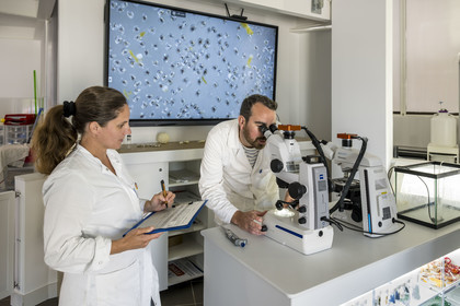 France, Finistère, Brest, Océanopolis, museum of the sea, Océanolab involves bringing together scientists and citizens around research projects in marine ecology in the context of climate change, pollution and the erosion of biodiversity.