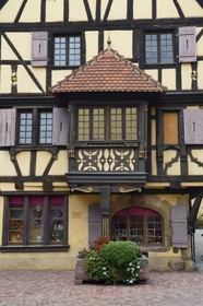 France, Haut Rhin, the Alsace Wine Route, Turckheim, the Schiehle house (1567)