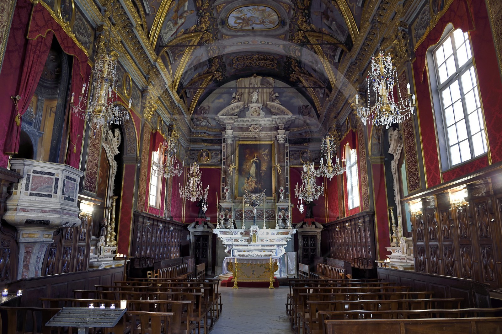 France, Haute-Corse (2B), Bastia, rue Napoléon, oratoire de l’Immaculée-Conception