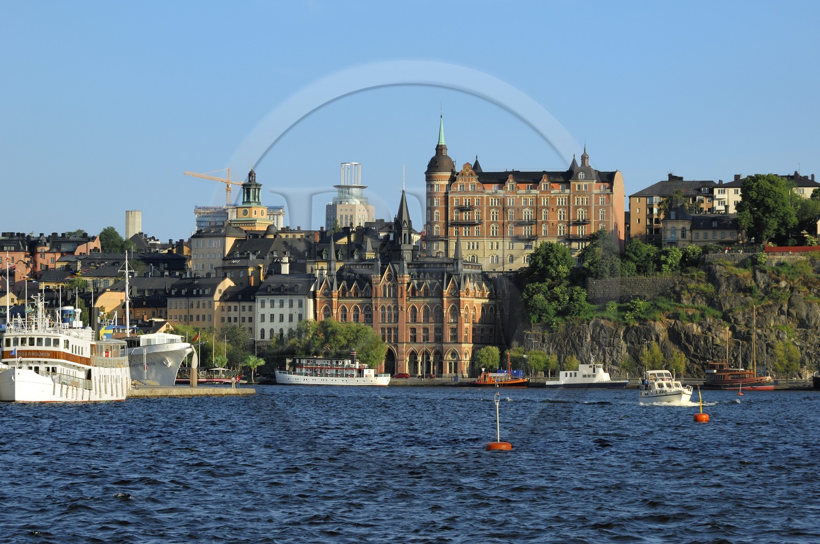 Suède, Stockholm, les quais en centre ville