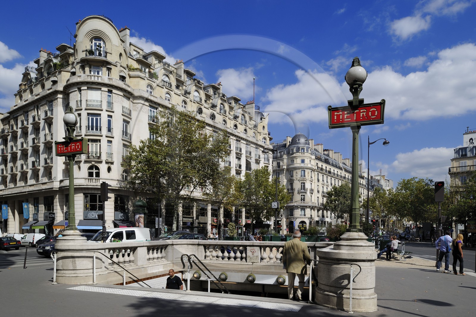 France, Paris (75), metro du carrefour Richelieu-Drouot