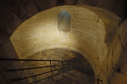 France, Indre et Loire, Loches, underground of the castle