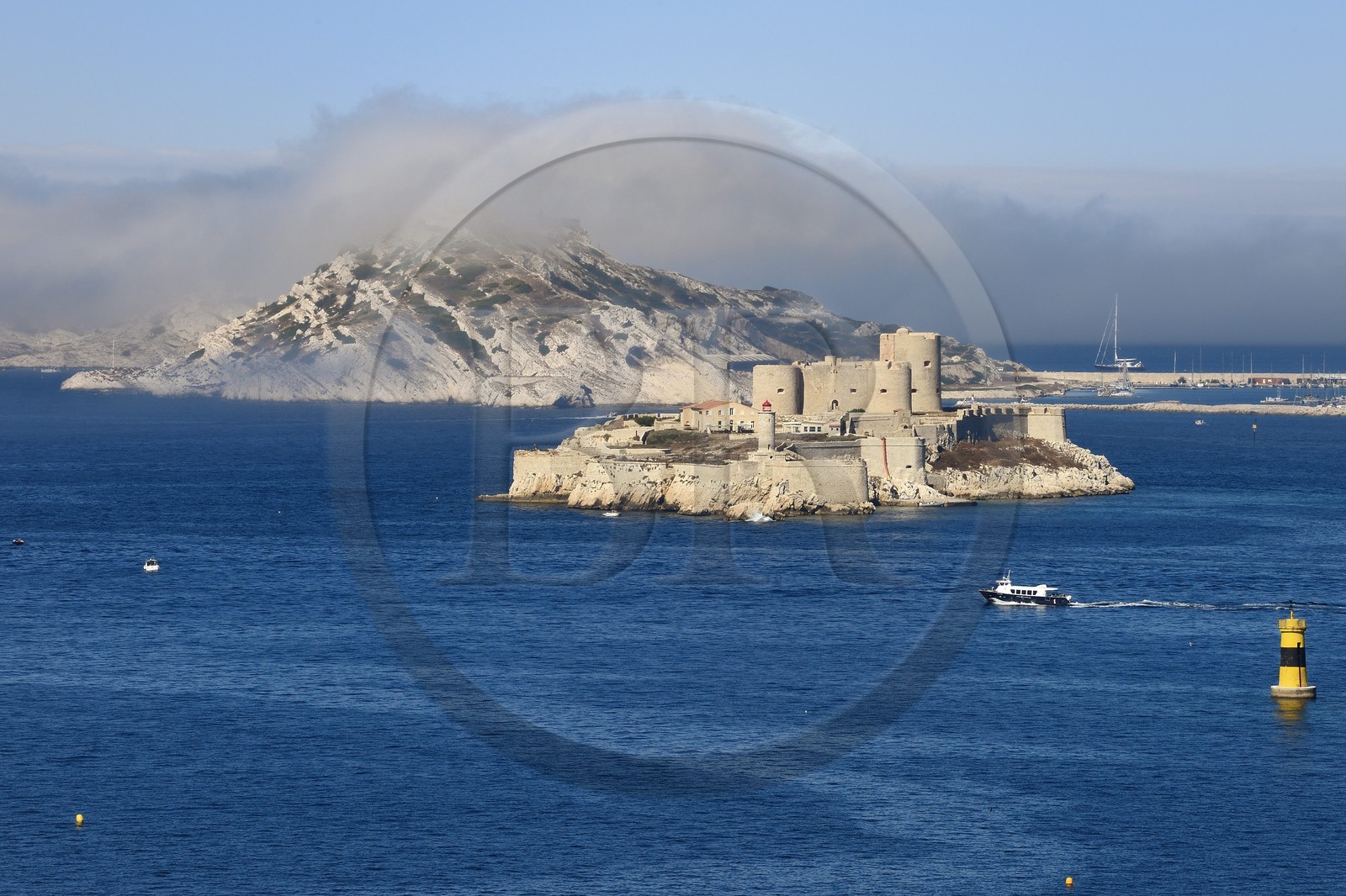 France, Bouches du Rhone, Marseille, Calanques National Park, archipelago of Frioul islands, the Chateau d'If