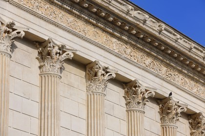 France, Gard, Nimes, Maison Carre, former Roman temple of the 1st century BC, Museum of Contemporary Art