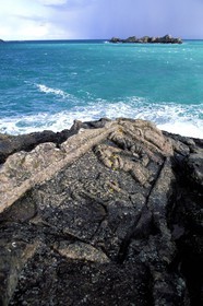 France, Ille et Vilaine, Rotheneuf, sculpted Rocks by Father Foure between 1870 and 1901