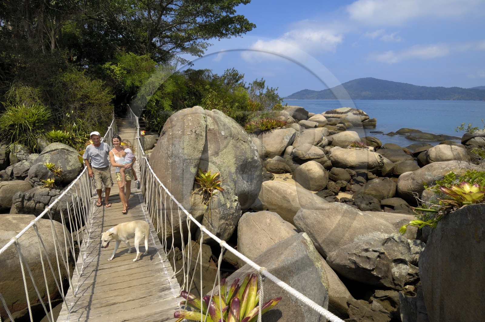 Brésil,  Etat de Rio de Janeiro, Baie de Paraty, ile de Catimbau